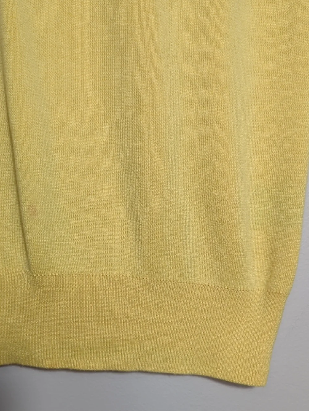 Vintage 90s Polo Ralph Lauren Yellow Pima Cotton Knit Sweater Vest Navy Pony XL‎